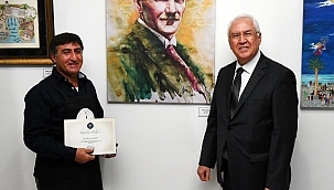 Karabağlar'da 'Cumhuriyet Daima V' sergisi törenle açıldı