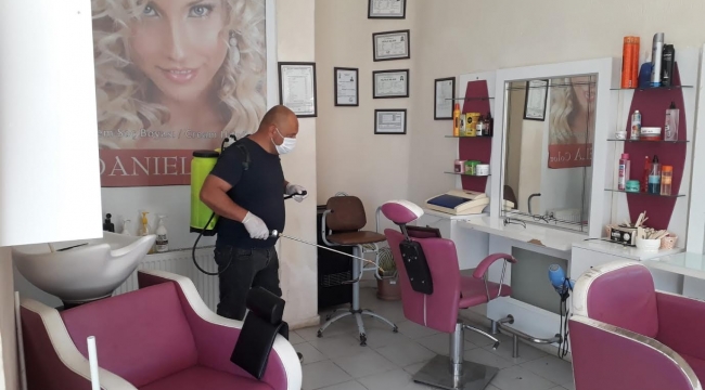 Bergama’da Covid-19 için rehavete kapılmadan dezenfekteye devam
