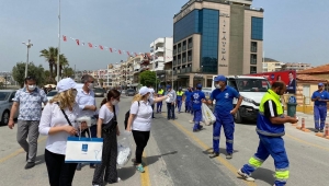 Kuşadası Belediyesi'nden vatandaşlara ücretsiz 250 bin maske