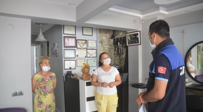 Kuşadası zabıtasından hijyen denetimi