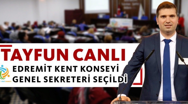 Edremit'te Tayfun Canlı'ya yeni görev