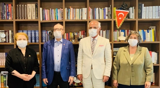 Türkiye Gazeteciler Cemiyeti'nden İstanbul Barosu'na dayanışma ziyareti 