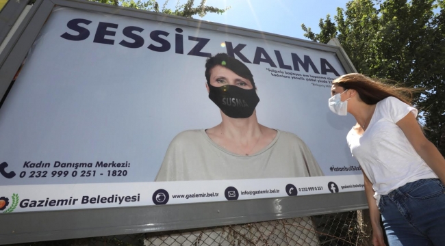 Gaziemir'den kadınlara, sessiz kalma çağrısı