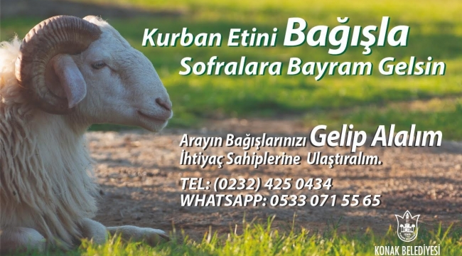 Konak Belediyesi’nden ‘askıda kurban’ kampanyası