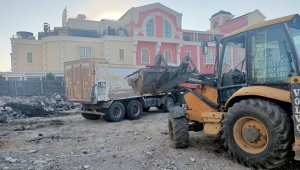 Moloz dökümünü iz süren zabıta engelledi