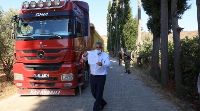 Başkan İnce, araziyi kiraladı yolu kapattı