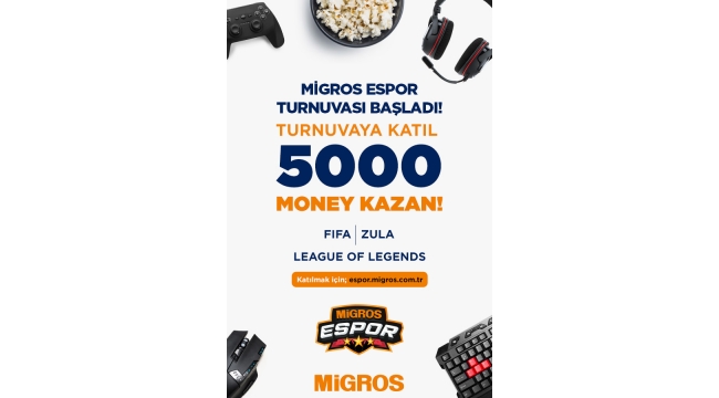 Migros'tan e-spor turnuva platformu
