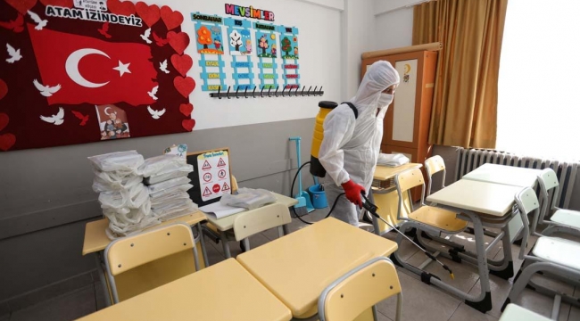 Güzelbahçe Belediyesi'nden okullarda Koronavirüs önlemi