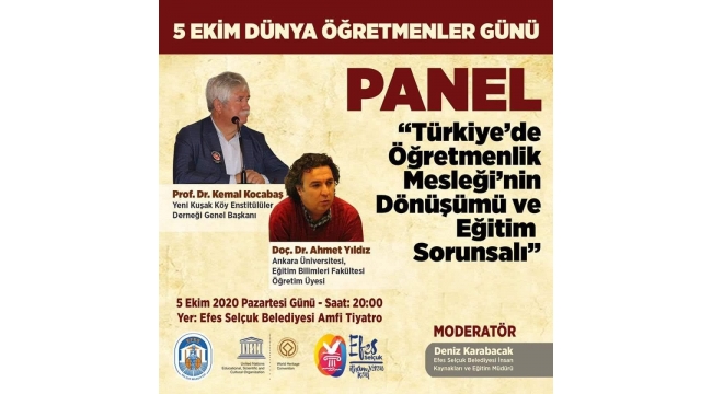 Efes Selçuk'ta 5 Ekim Dünya Öğretmenler Günü Paneli
