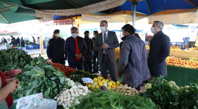 (Foto Galerili Haber) Güzelbahçe’de koronavirüs denetimi