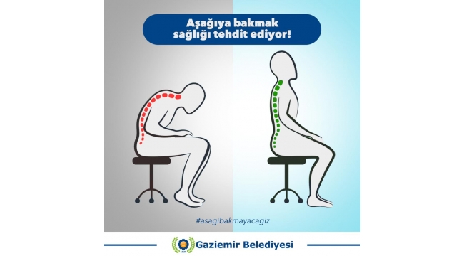 Aşağı bakmak sağlığı tehdit ediyor