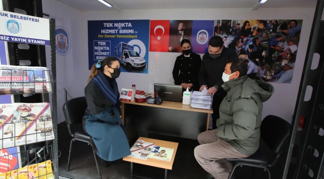 Efes Selçuk Belediyesi Tek Nokta Hizmet Aracı Yola Çıktı. İLK DURAK BELEVİ