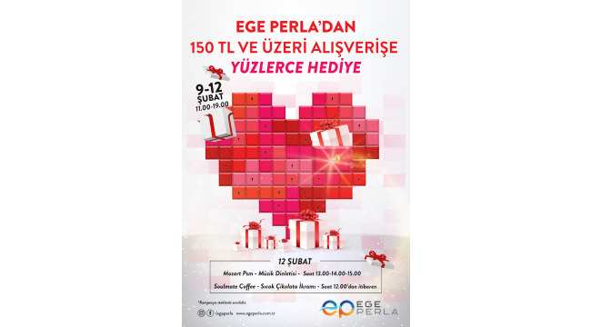 Ege Perla’dan Sevgililer Gününde Yüzlerce Hediye