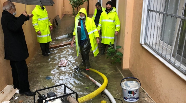 (Foto Galerili Haber) Bornova’da sel alarmı