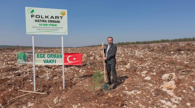 EGE ORMAN VAKFI’NIN 10 MİLYONUNCU FİDANI TOPRAKLA BULUŞTU…