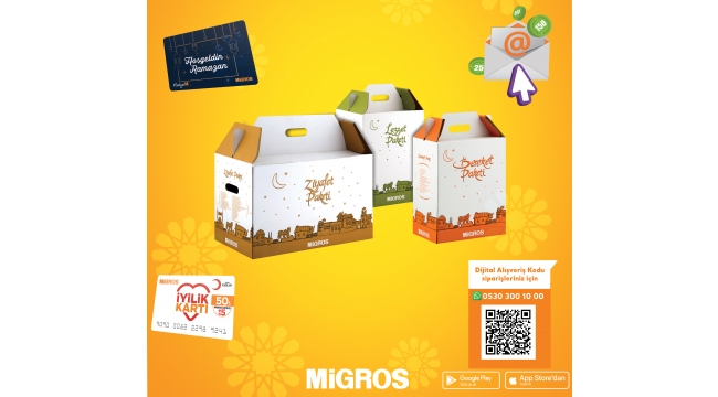 Migros'un Ramazan paketleri satışa sunuldu