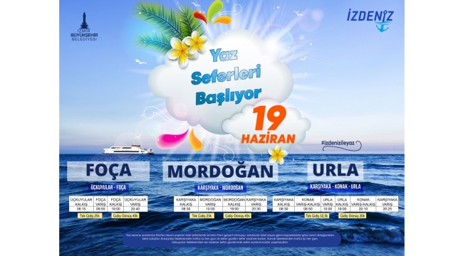 Denizde yaz seferleri başlıyor