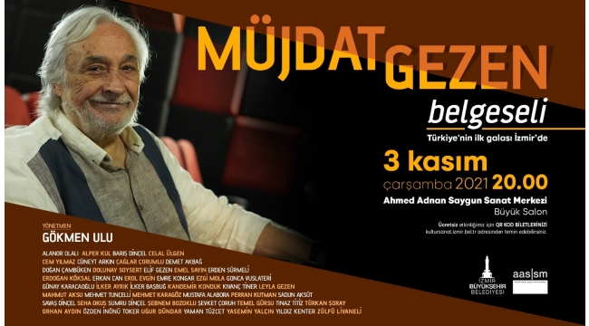 Müjdat Gezen belgeselinin ilk gösterimi İzmir’de