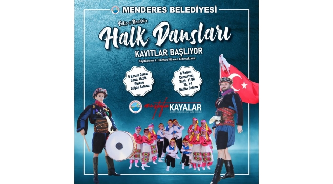Menderes’te halk dansları için kayıt zamanı