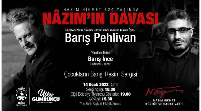 Nazım'ın 120. yaş günü Çiğli'de kutlanacak