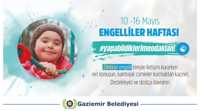 Gaziemir Belediyesi’nden Engelliler Haftası için özel çalışma