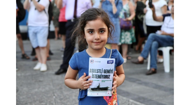 Karşıyaka asbestli gemiye karşı tek yürek