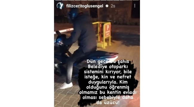 Önce kamu malına zarar verdi, sonra sosyal medyadan belediyeyi eleştirerek paylaşım yaptı