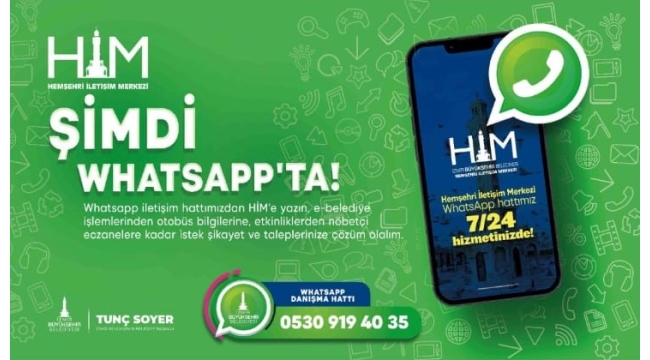 İzmir Büyükşehir Belediyesi artık WhatsApp'ta