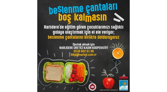 Narlıdere'de beslenme çantaları boş kalmayacak