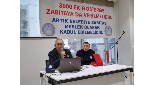 Zabıtalar 3600 ek gösterge ve meslek olmayı istiyor