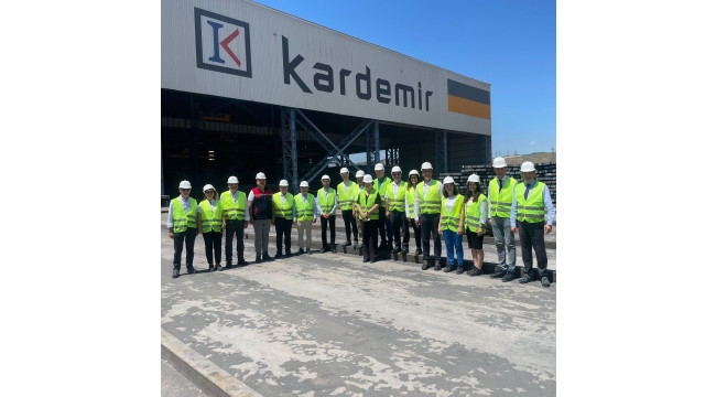 Ege Demir ve Demirdışı Metaller İhracatçıları Birliği Yönetim Kurulu'ndan Kardemir Çelik tesisine ziyaret