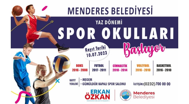 Başkan V. Özkan talimat verdi spor okullarına ilgi büyük oldu