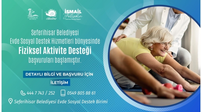 Seferihisar'da fiziksel aktivite desteği