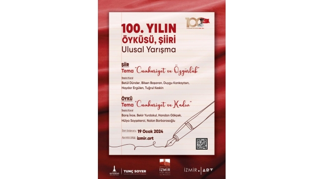 “100. Yılın Öyküsü, Şiiri” yarışmasına başvurular başladı