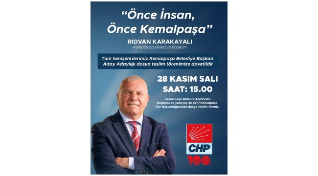 Başkan Karakayalı Kemalpaşa'ya yeniden aday