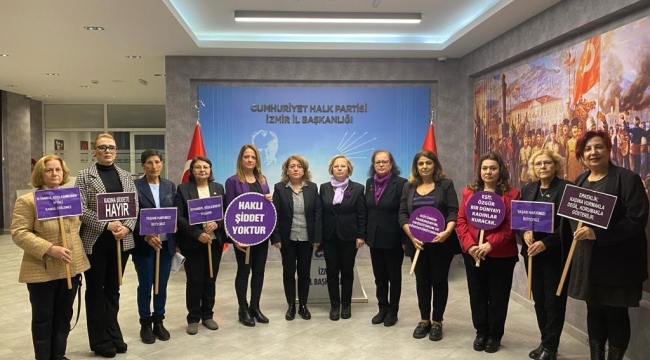 CHP İzmir'in kadınlarından 25 Kasım'da sert açıklama