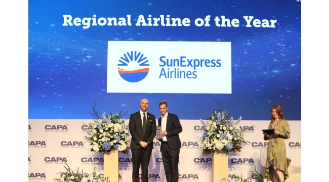 SunExpress’e ‘Yılın Bölgesel Hava Yolu’ ödülü
