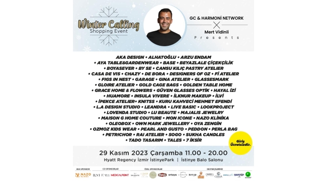 Winter Calling Shopping Event ile İzmirliler eğlenerek kışa ‘merhaba’ diyecek