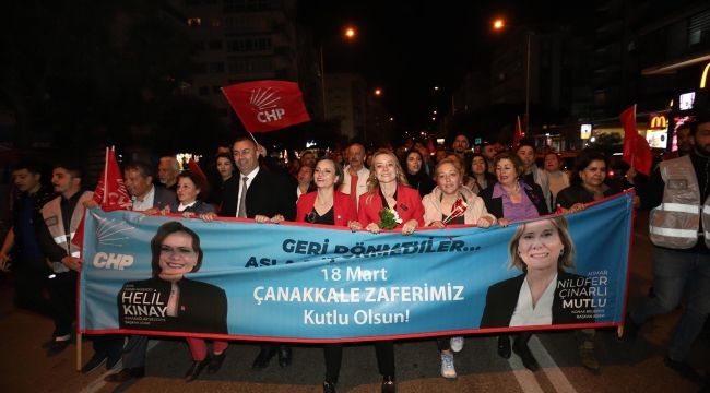CHP'li Mutlu şehitler için yürüdü…