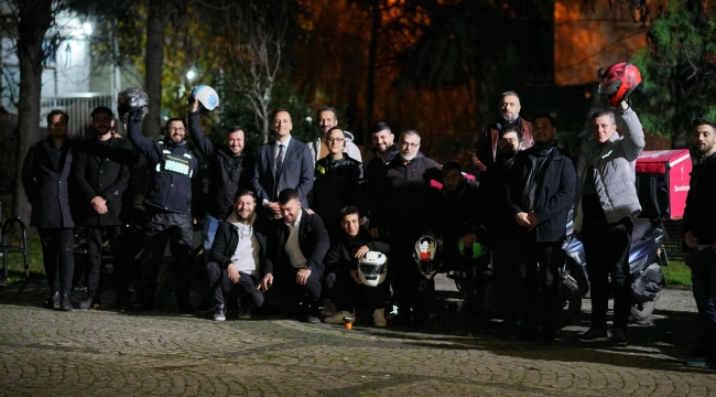 Moto kuryelere gece yarısı ziyareti