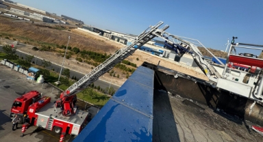 ALOSBİ’deki fabrika yangını söndürüldü