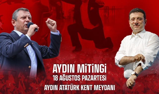 Aydın büyük mitinge hazırlanıyor