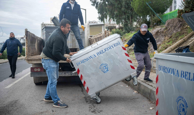 Bornova’ya 1000 yeni çöp konteyneri