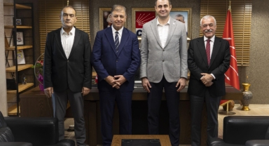 CHP İl Başkanı Çağatay Güç ve yönetimine hayırlı olsun ziyareti