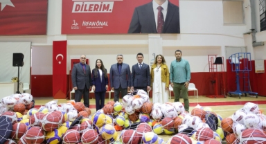 Okullara spor malzemesi desteği