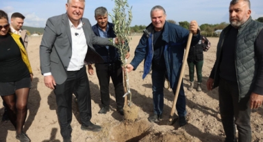 Atatürk’ün vasiyeti gerçekleşti: Urla'da Zeytin Koleksiyon Bahçesi’nde ilk fidan dikimi yapıldı