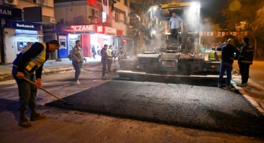 Bornova’da gece mesaisi