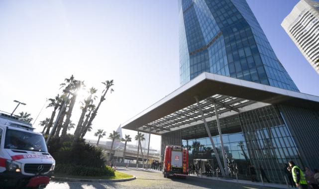 47 katlı binada nefes kesen acil durum tatbikatı gerçekleşti