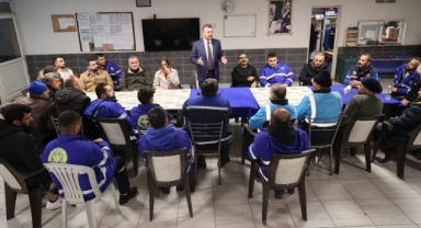 Başkan Görkem Duman, yılbaşını emekçilerle birlikte karşıladı