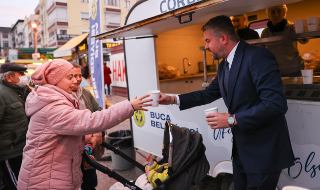 Buca'da sıcak çorba ikramı başladı